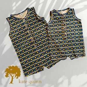 KATE QUINN: Sweet Sib matching bundle! Union shorties in Blue Graphic  3T, 6-12m